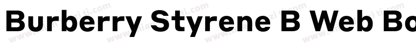 Burberry Styrene B Web Bold Regular字体转换